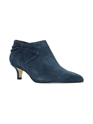 

Женские ботильоны на молнии BELLA VITA темно-синего цвета с бантом Frances Kitten Heel Heel 7,5, Navy, FRANS