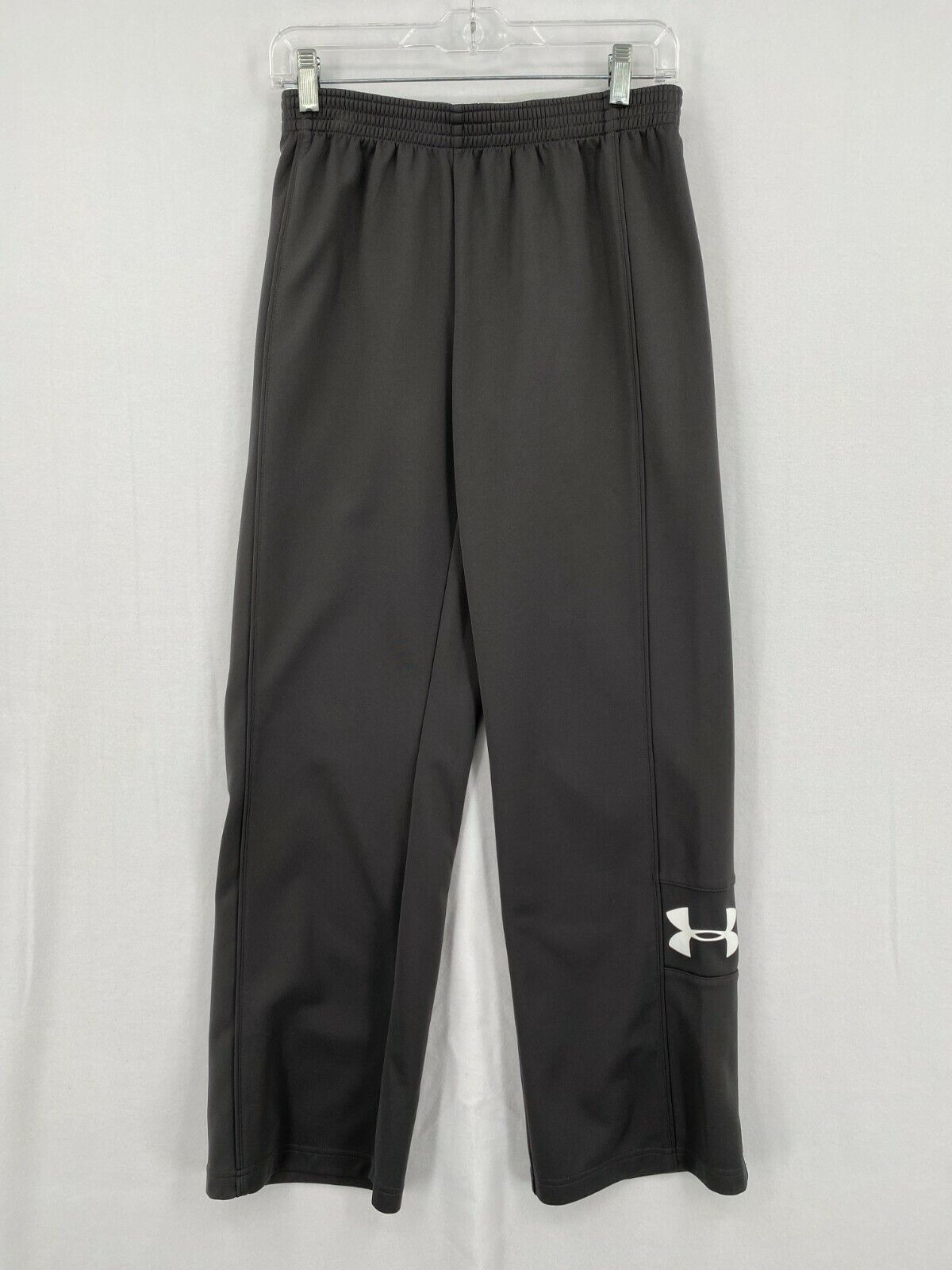 Купить Under Armour Track Suit Pants Size Small Semi Fitted Gray Athleisure  Logo Womens, цена 2 390 руб — (285504598804)