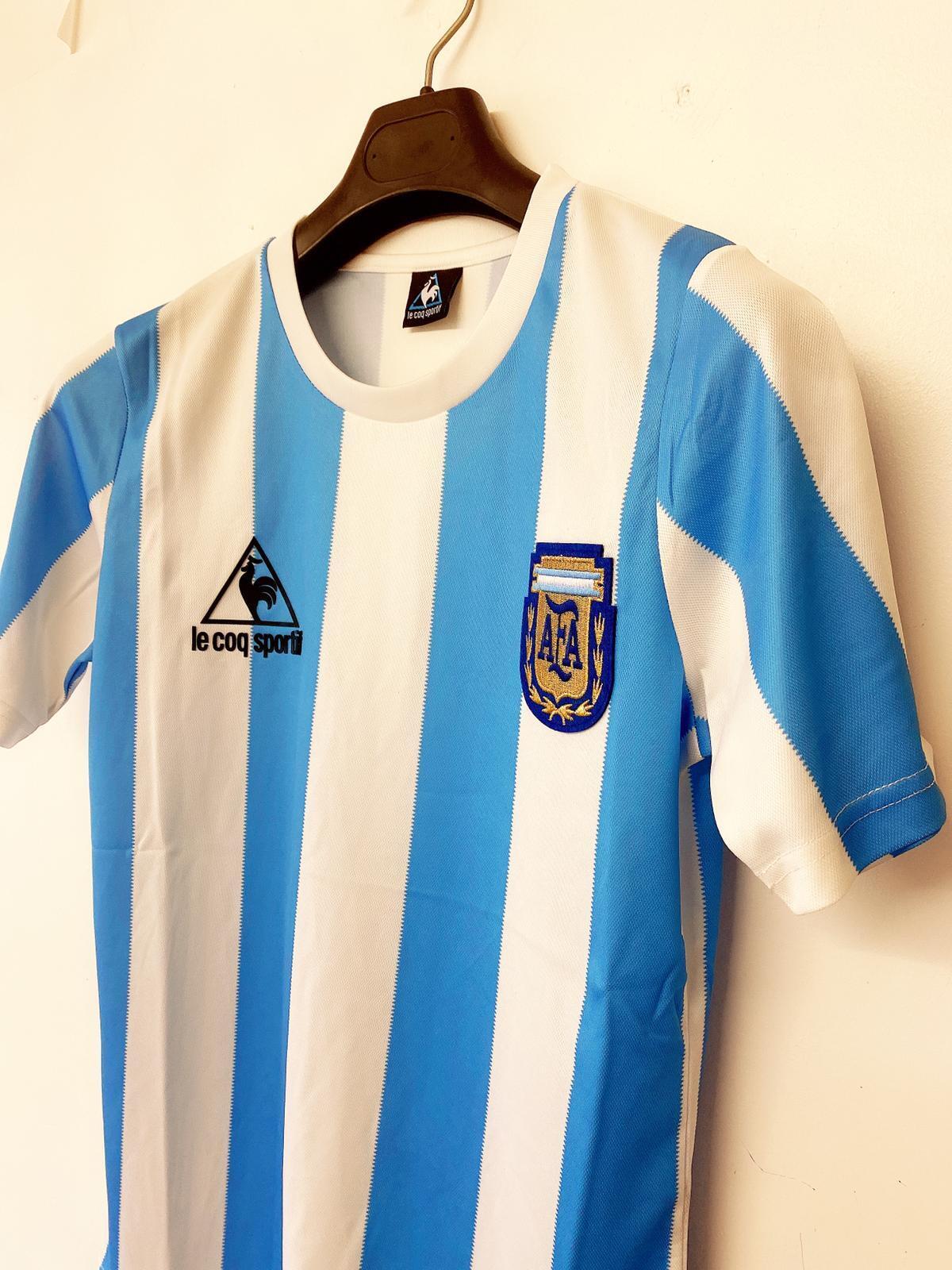 camiseta argentina 86 le coq sportif original