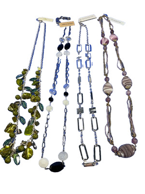 New, Lot of 4 Necklaces, Erica lyons, Liz Claiborne, purists, ltd., Studio Works