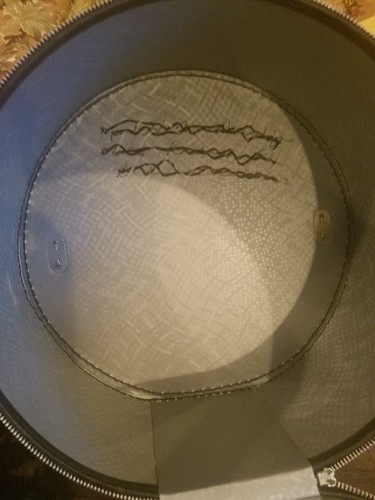 Vintage Deluxe Hat Box Wig Case zippered travel gear storage