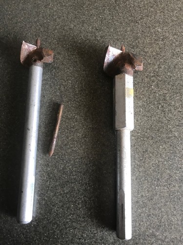 Lot Of 2 VintagePLANETOR Wood Boring Self Feeding Bit Set Used 1 1/2