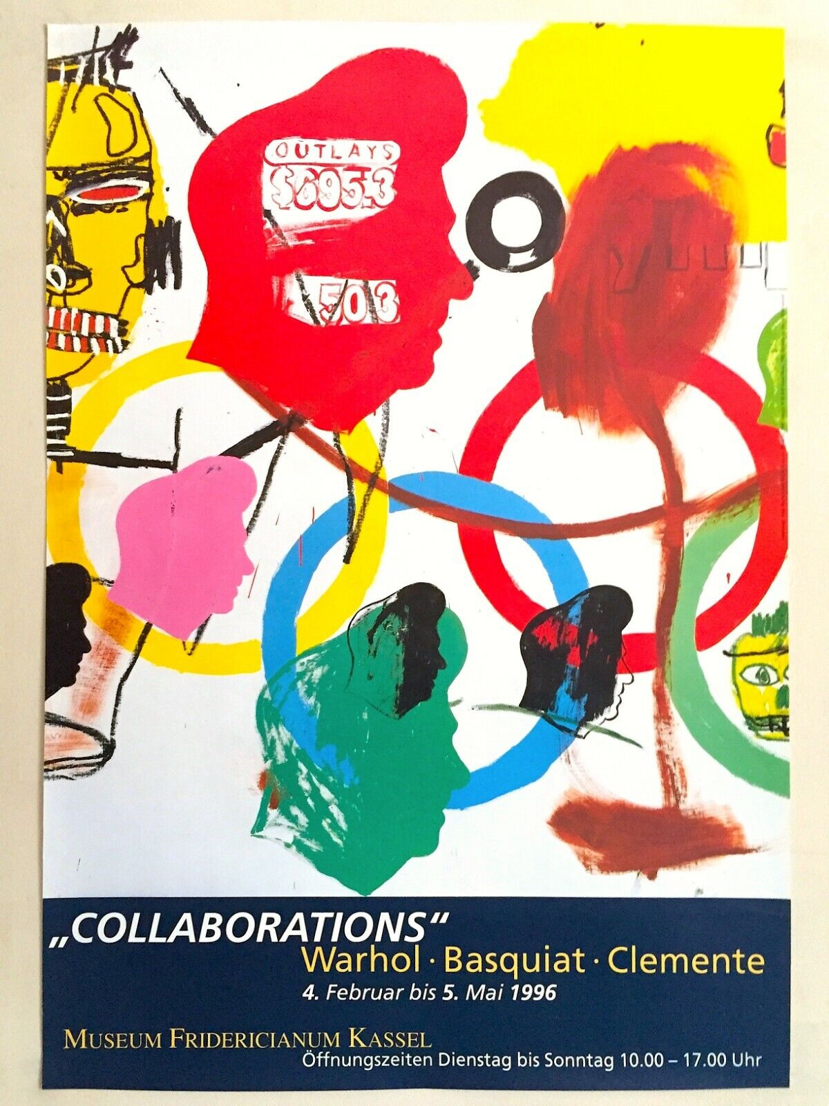 JEAN MICHEL BASQUIAT & ANDY WARHOL LITHOGRAPH PRINT EXBTN JEAN MICHEL BASQUIAT & ANDY WARHOL LITHOGRAPH PRINT EXBTN