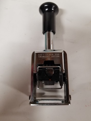 Vintage Lightning Auto Numbering Machine Type BB Made in Japan stamp