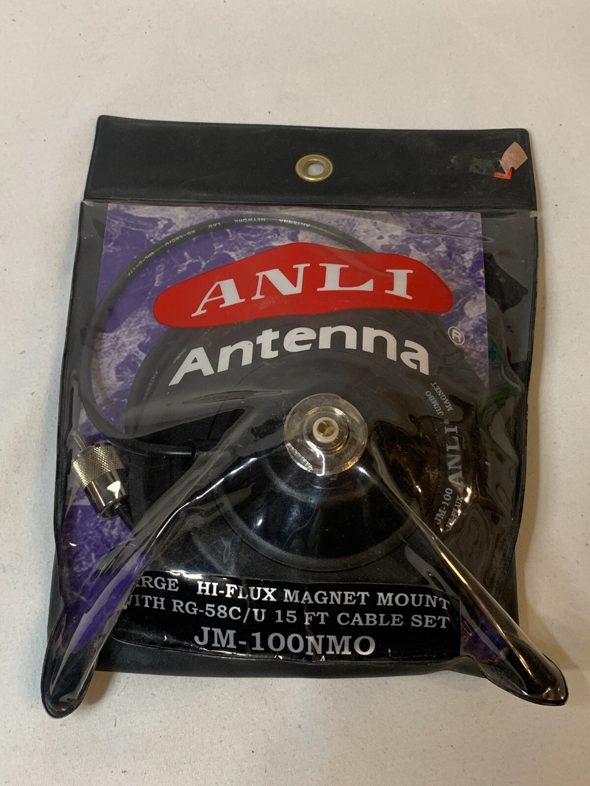 ANLI JM-100NMO Large Hi-Flux Magnet Mount w RG-58C/U