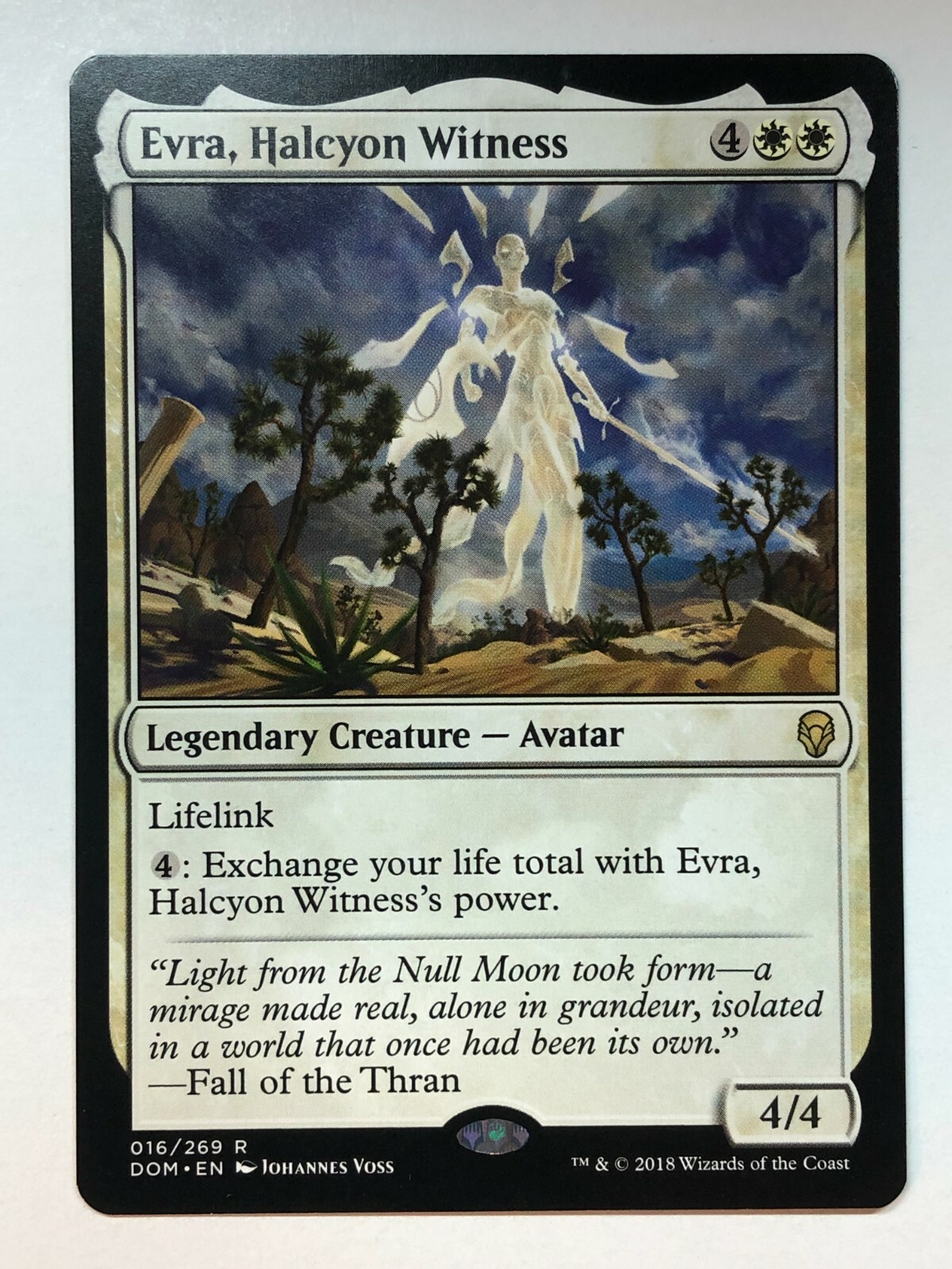 Evra, Halcyon Witness 2x FOIL DOM MTG Dominaria Rare MINT white Evra, Halcyon Witness 2x FOIL DOM MTG Dominaria Rare MINT white