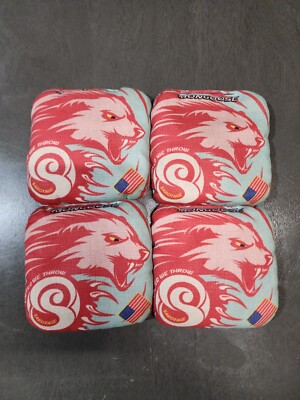 Cornhole Scenario SABOTAGE CS ACL 2024 Pro Stamped Bags. TEAL / RED MONGOOSE