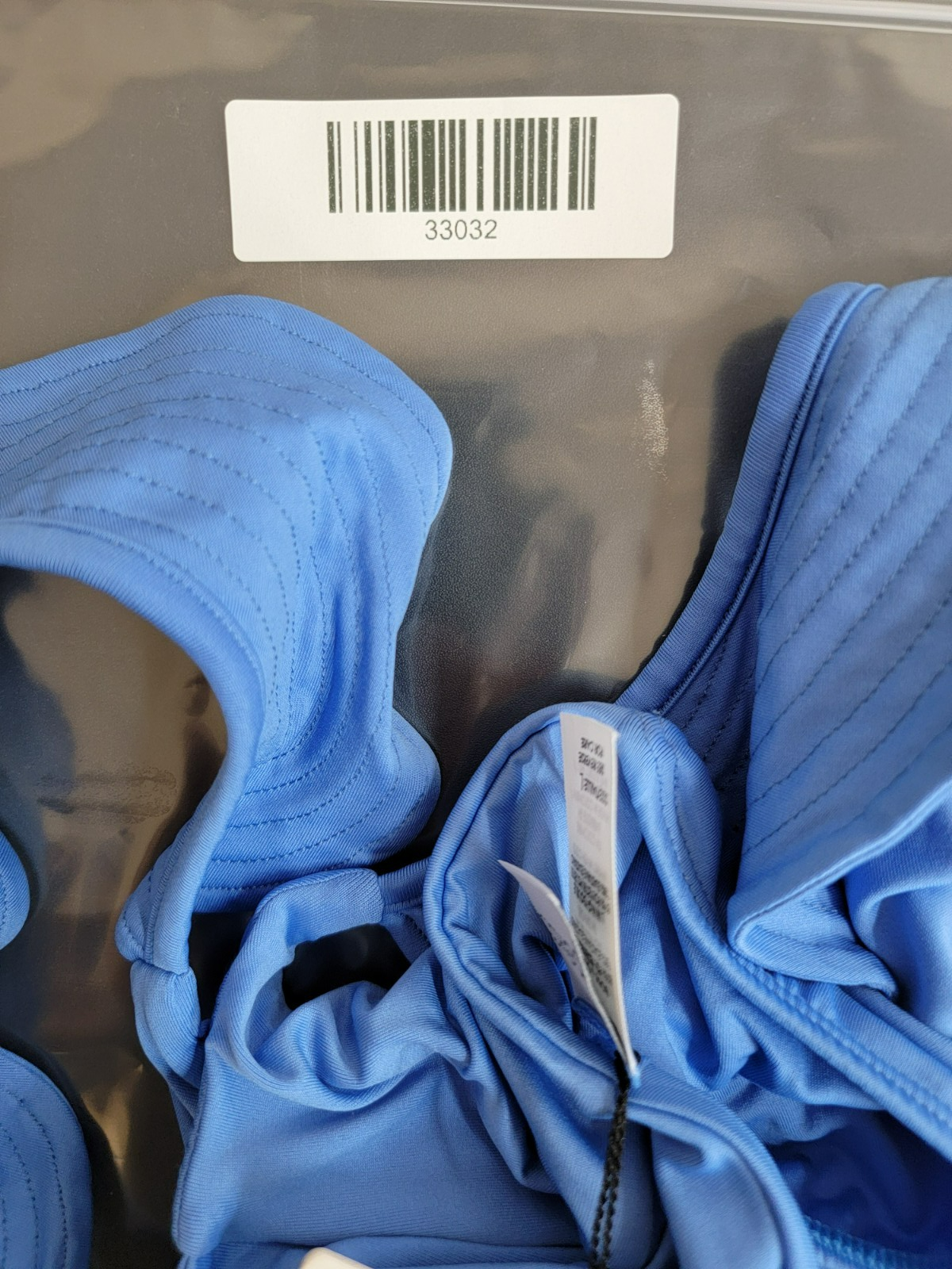 Peixoto Amara Bikini Top Women's L Lazuli Blue Knot Front Ruffle Sleeve Pullover - Picture 18 of 18