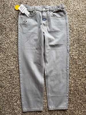 A Bathing Ape AAPE Woven Pants Small Gray NWT