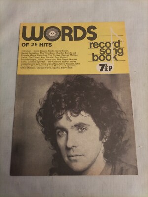 Nov 1974 WORDS MAGAZINE (not Disco 45) David Essex, Bowie, Slade, Sparks, Lennon