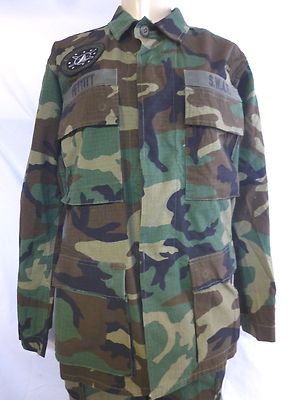 ジャケット・アウター us army combat coat 90s VTG 90s M81 Woodland Camo Hot Weather BDU Combat Coat Men M