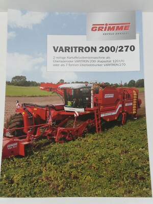 GRIMME VARITRON 200/270 Kartoffelvollerntemaschine Prospekt von 11/2007 ( R 93 )