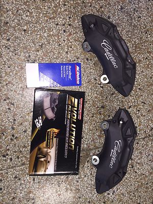 2013+ Cadillac ATS 4 Piston Brembo Front Brake Calipers w/pin kit & brake pads