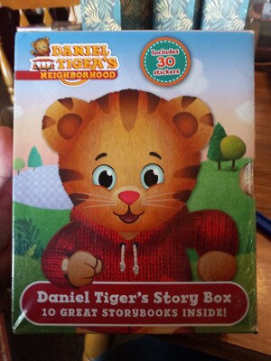 Daniel Tiger's story Box 10 Great storybooks inside!  BRAND NEW - SEALED