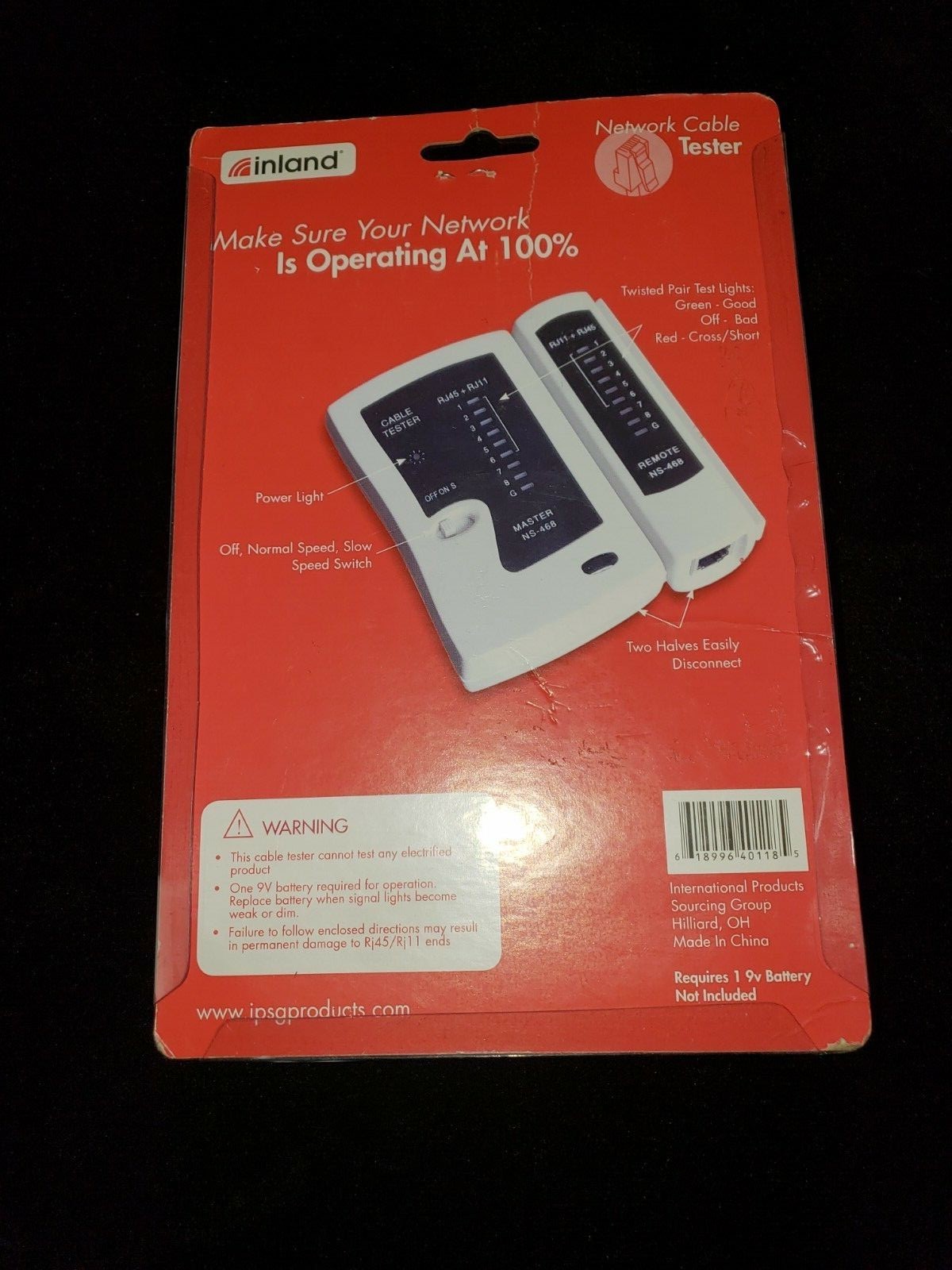 inland Network Cable Tester..Make Sure Your Network is Operating at 100%