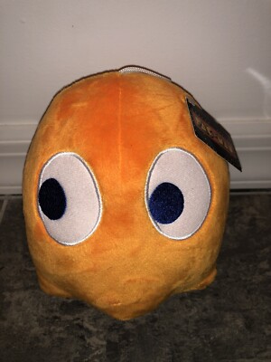 New CLYDE PACMAN Pac Man Ghost 7'' Plush Orange Stuffed TOY FACTORY Bandai Namco