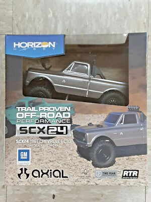 Axial SCX24 1967 Chevrolet C10 1/24 4WD RTR Scale Mini Crawler Silver AXI00001T2