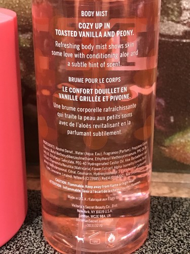 Victoria's Secret Pink Warm And Cozy Mist/lotion Full Size