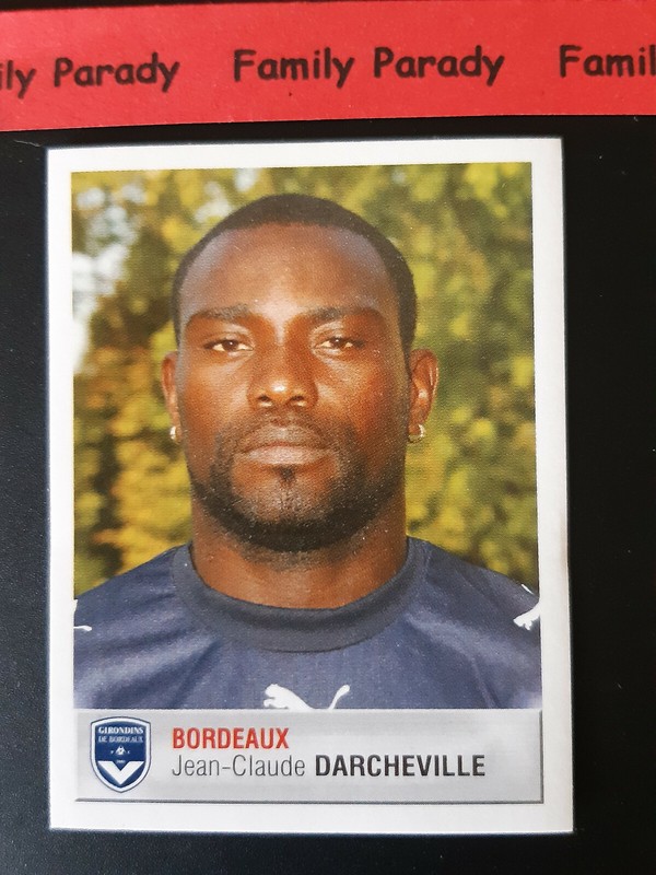 Jean Claude Darcheville NÂ°68 Girondins Bordea Image Sticker Panini Foot 2007 Occ