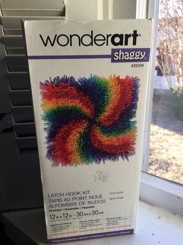 Wonderart SHAGGY LATCH HOOK KIT Pinwheel 12