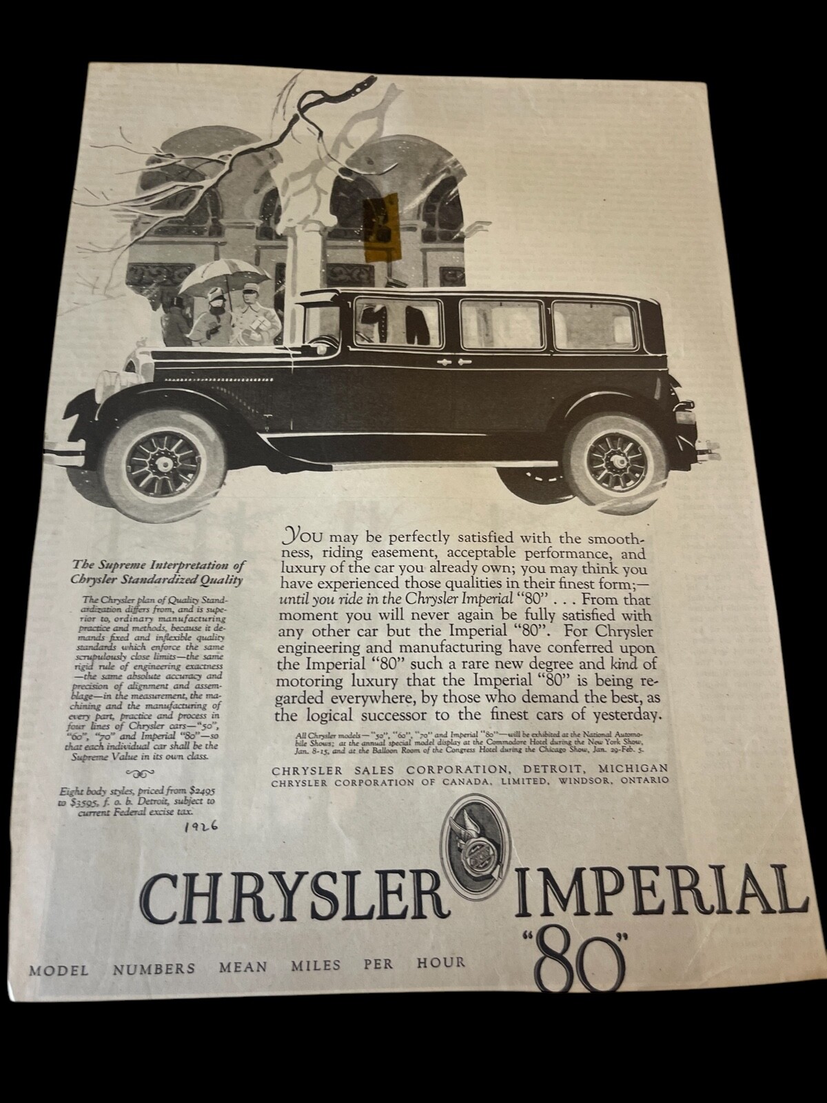 Classic Auto Car advertisements