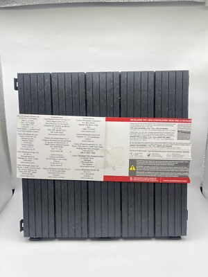 Easy Tile Cosmo Deck Tile 12 in x 12 in  Deck Tiles Slate, 10 Pack