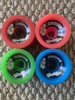 Cadillac longboard Cruiser wheels 70mm 80a Multi Colors Compare To Otang