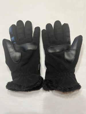 Isotoner Women s Stretch Fleece Gloves W/Smart Touch Technology Black