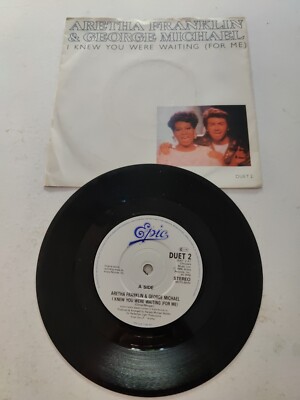 Aretha Franklin & George Michael I Knew You We re Waiting For Me 7  Single 1986