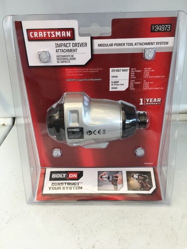 NEW Sears Craftsman Bolt-On Impact Driver Attachment #9-34973 1300 IN-LBS Torque