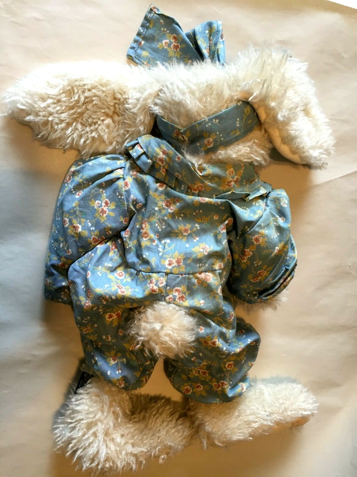 The Boyds Collection Ivory w Blue Dress Bunny Rabbit 18