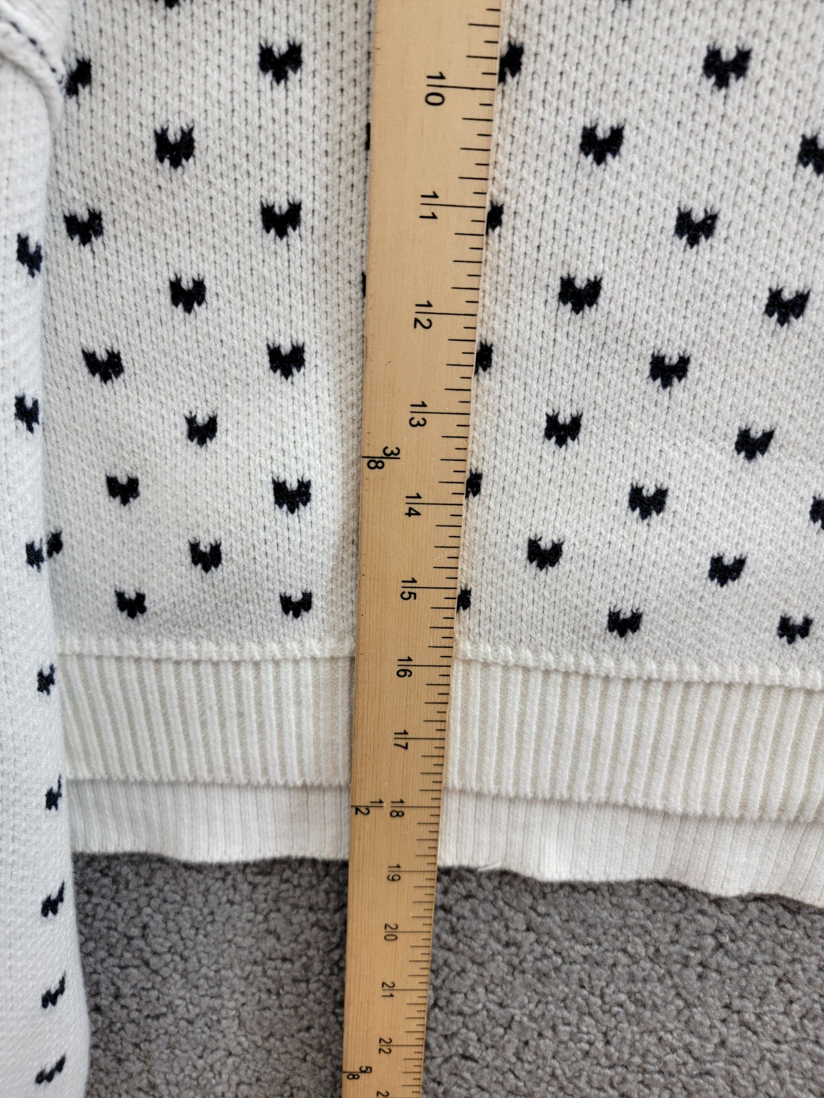 Free People Heart Easy Street Crop Sweater Women's L Black Long Sleeve Pullover - Picture 8 of 16