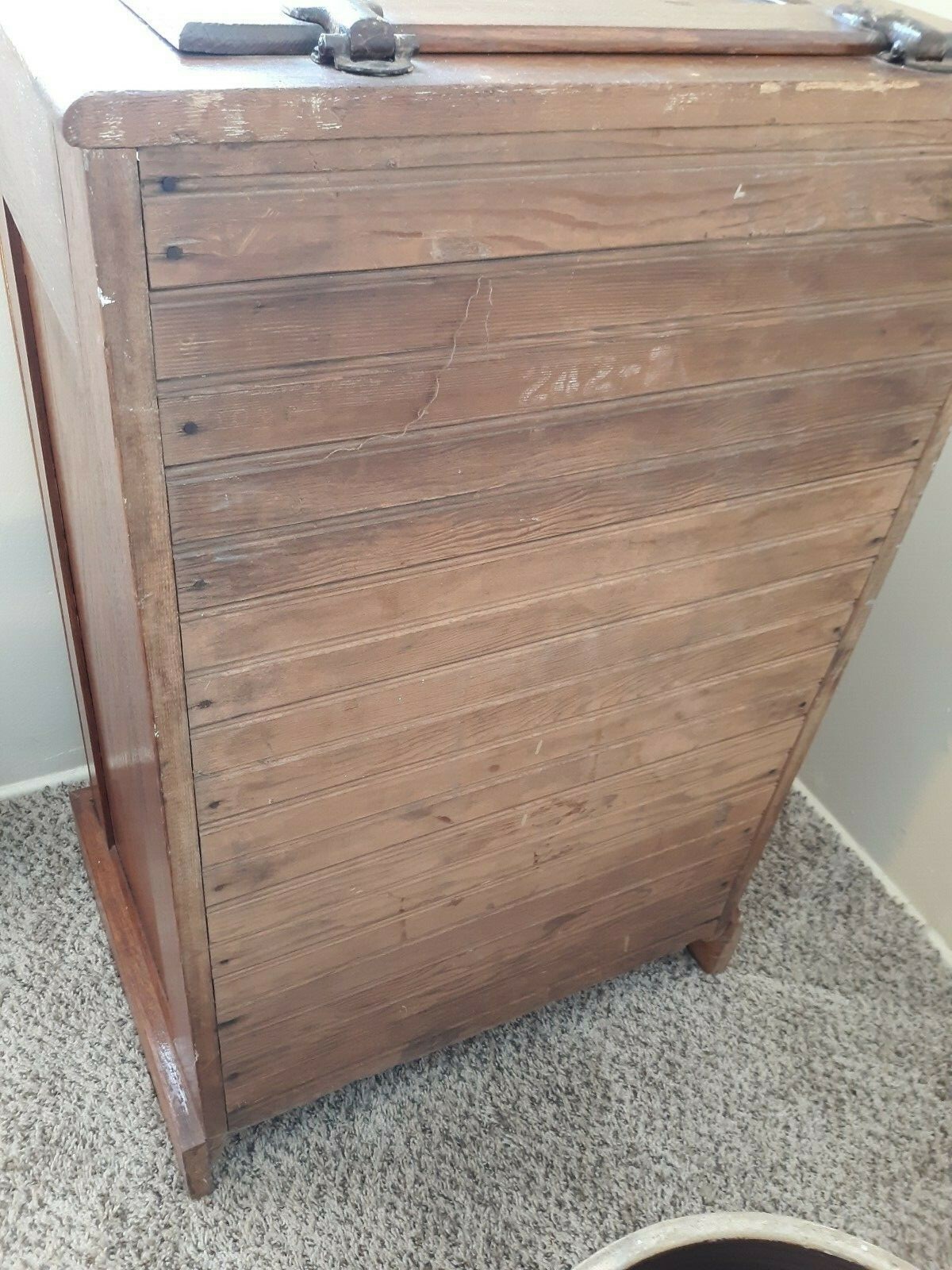 Antique Solid Oak Ice Box