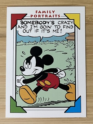 1991 Impel Disney Collector Cards #161 MICKEY MOUSE FAMILY PORTRAIT
