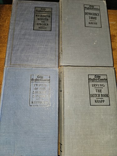 Lot Of 4 Antique Lake English Classics books | eBay