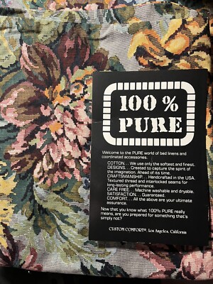 Vintage cotton tapestry print 2 king pillowcases