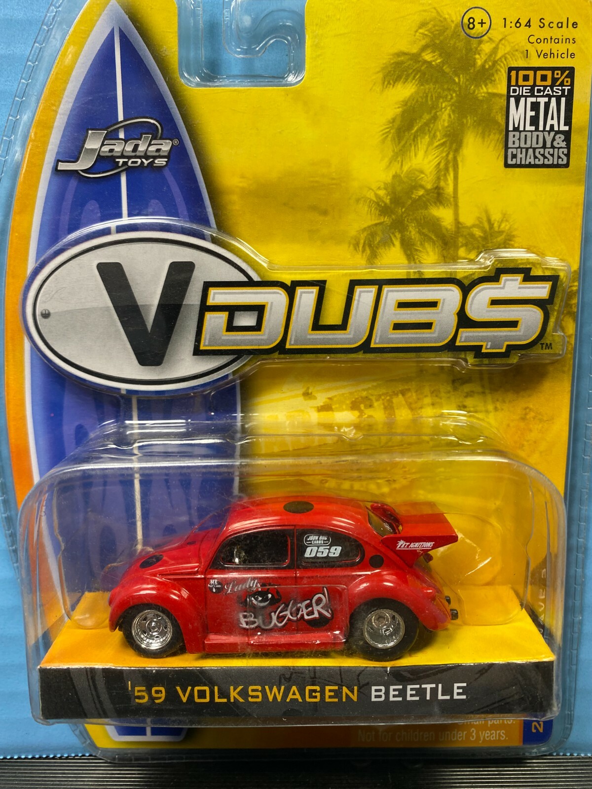 Jada TOYS 1/64 V DUB$ フォルクスワーゲン 7種セット 1/64 JADA V DUBS 1959 VOLKSWAGEN BEETLE LADY BUGGER RED | eBay
