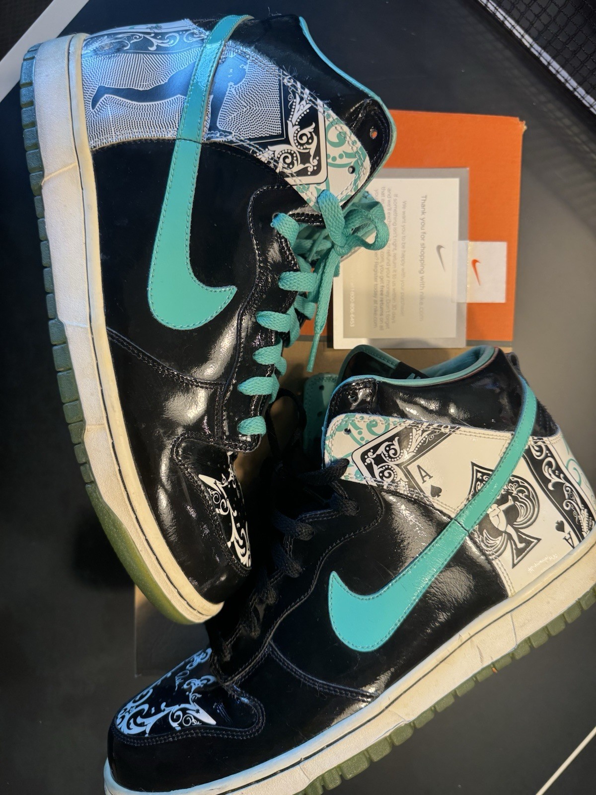 Nike Dunk High Dontrelle Willis Collection Royale Black/Azure/White Men Size 12