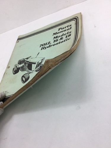 Simplicity Parts Manual - Models 7012, 16 & 18 Hydrostatic