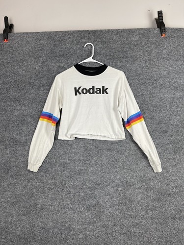 ★KODAK★ Breeze Light Color Film Crop T-Shirt Women IVORY Kodak Crop Top Women's Small Multi Color Long Sleeve 2018 | eBay