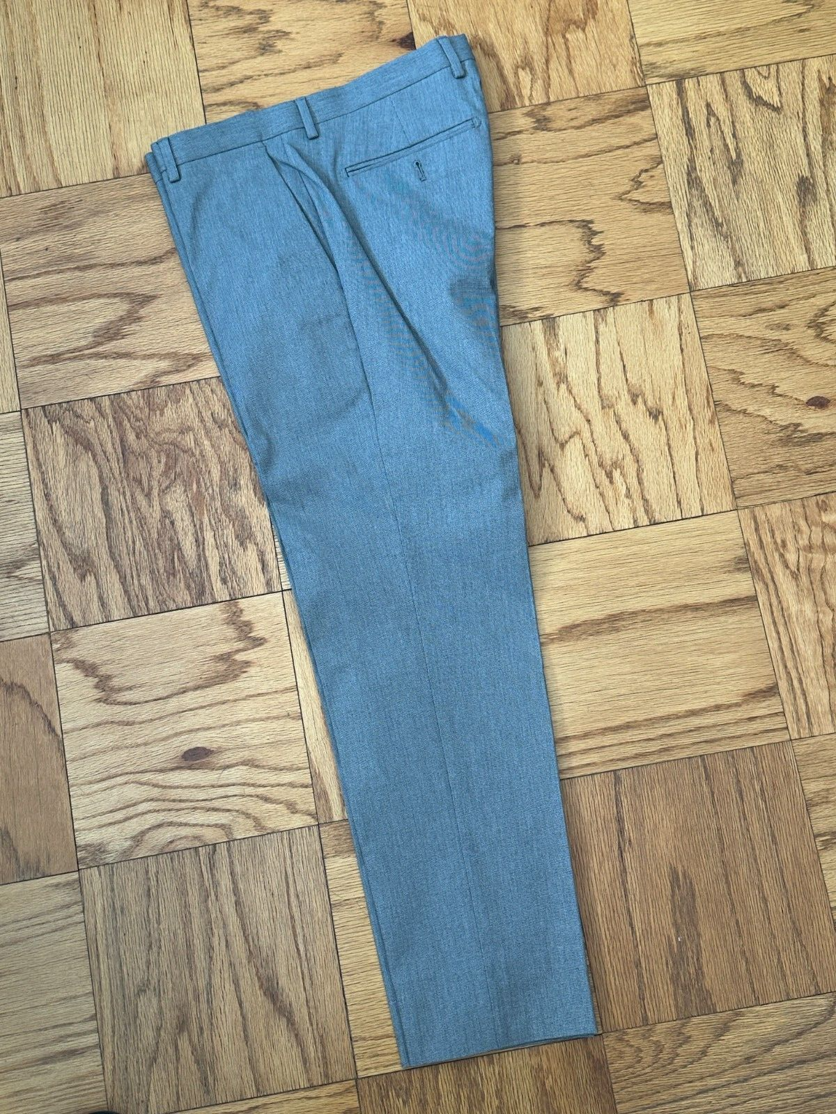 BANANA REPUBLIC, Gray Cotton Blend Stretch Suit, Mens 38S