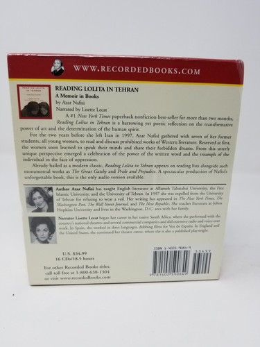 Reading Lolita in Tehran Audiobook Azar Nafisi 16 CDs Unabridged Sealed
