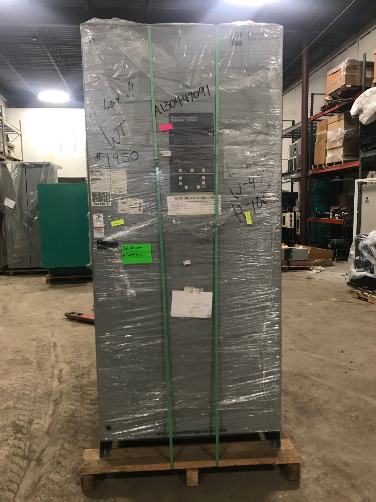 New 4,000 Amp Cummins Automatic Transfer Switch OTPCJ | S/N: A130447091