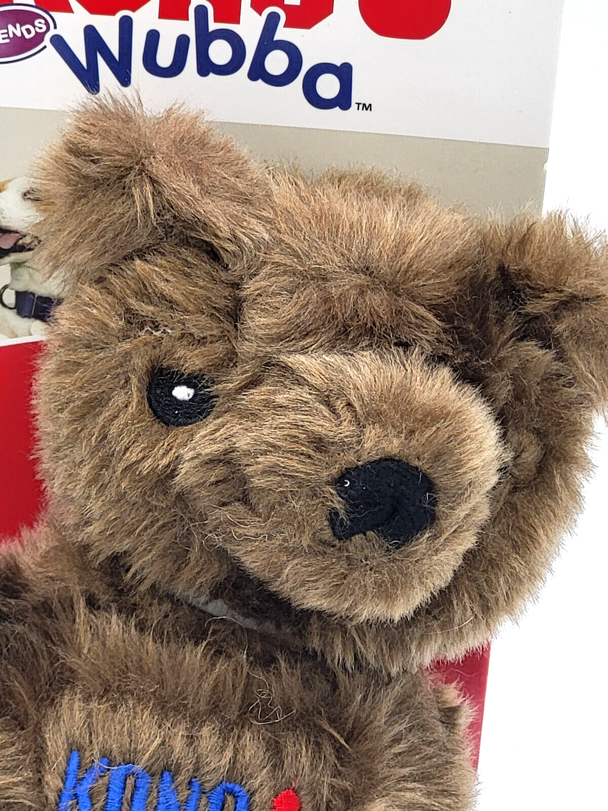 KONG Wubba Friends LARGE Bear Squeaky Toss & Play Dog Fetch Toy