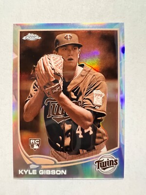 2013 Topps Chrome Sepia Refractors #87 Kyle Gibson #'d 7/75 Twins