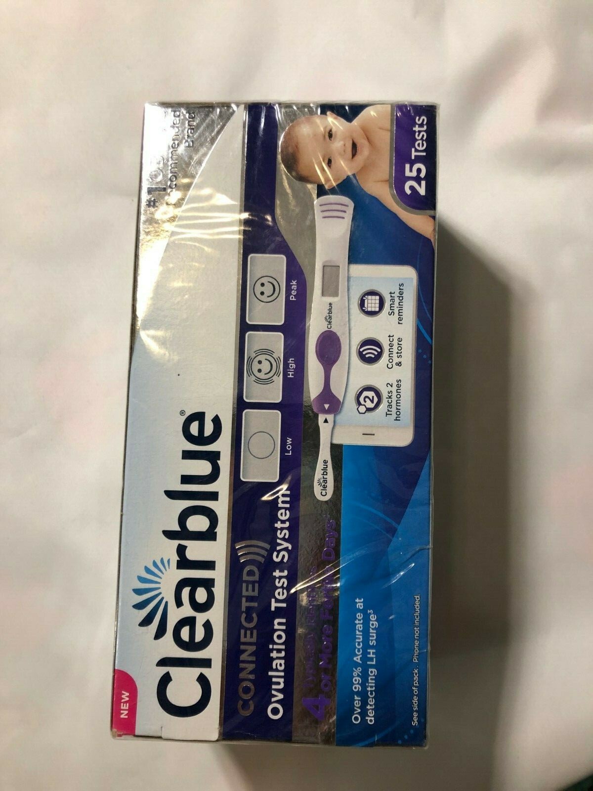 Clearblue Connected Ovulation Test System with Bluetooth 25 Tests Exp. 07/2019