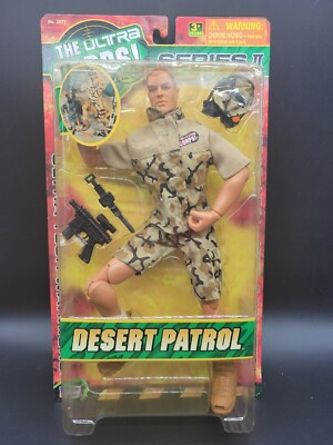 The Ultra Corps, Ultra Tech Warriors, Desert Patrol Gunner 12'' action figure MIB