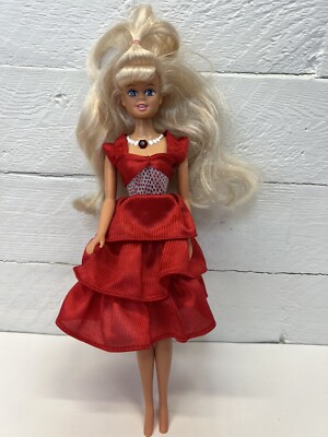 1992 Toy Island Lets Talk Doll 11.5'' Press Her Jewel Doll Speaks, Tested Vintage