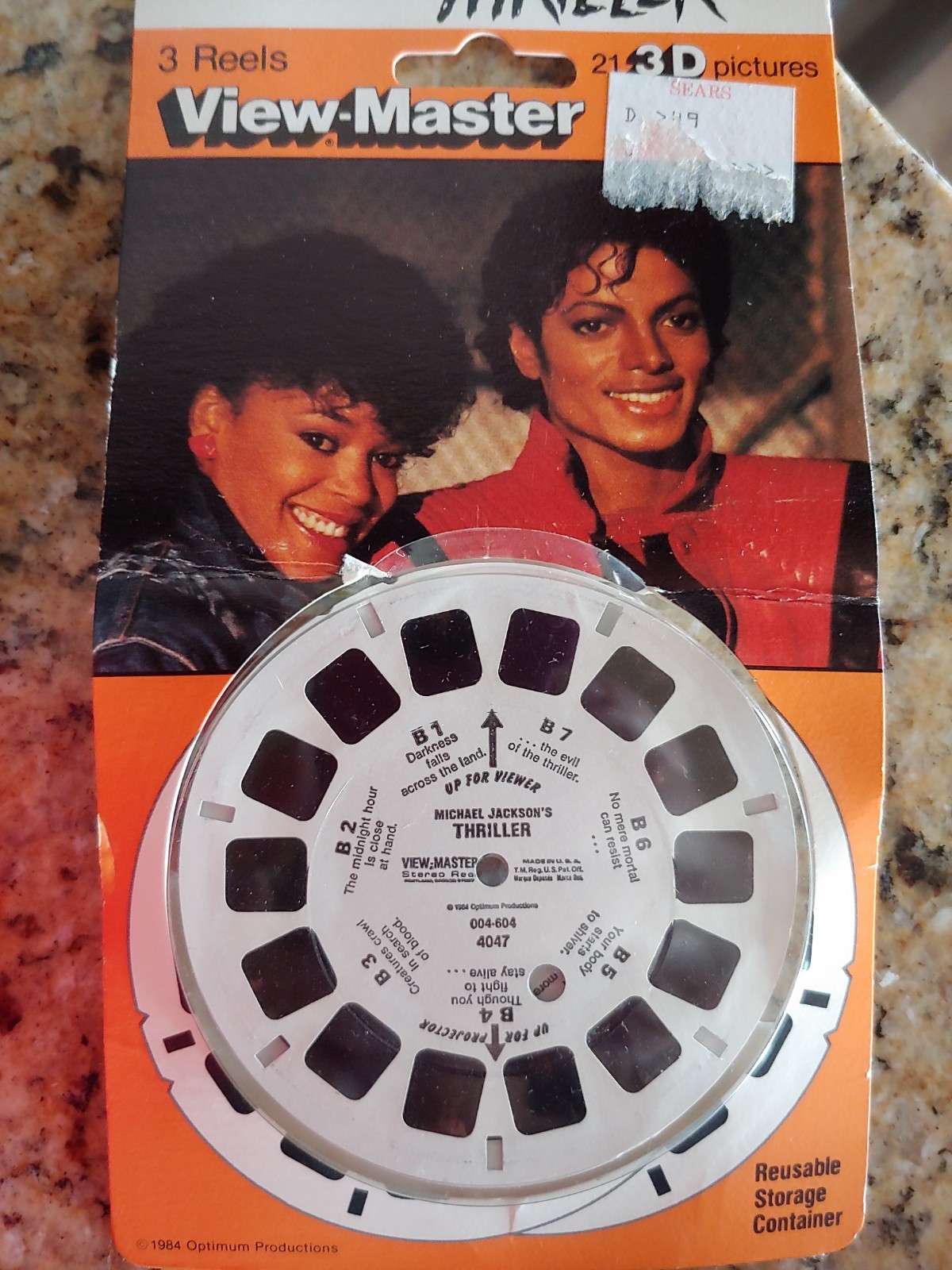 VIEW-MASTER KIT Deluxe Vintage 2 View masters with lots of Reals Michael Jackson