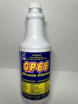 GP66 MIRACLE CLEANER 32 Oz CONCENTRATE ALL PURPOSE BIODEGRADABLE BOTTLE SEALED